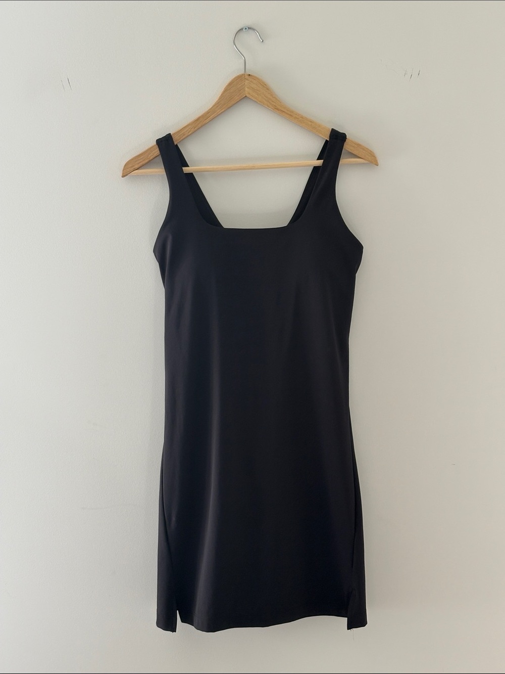 Old Navy Black Mini Dress with Square Neck -Build in Bra & Shorts